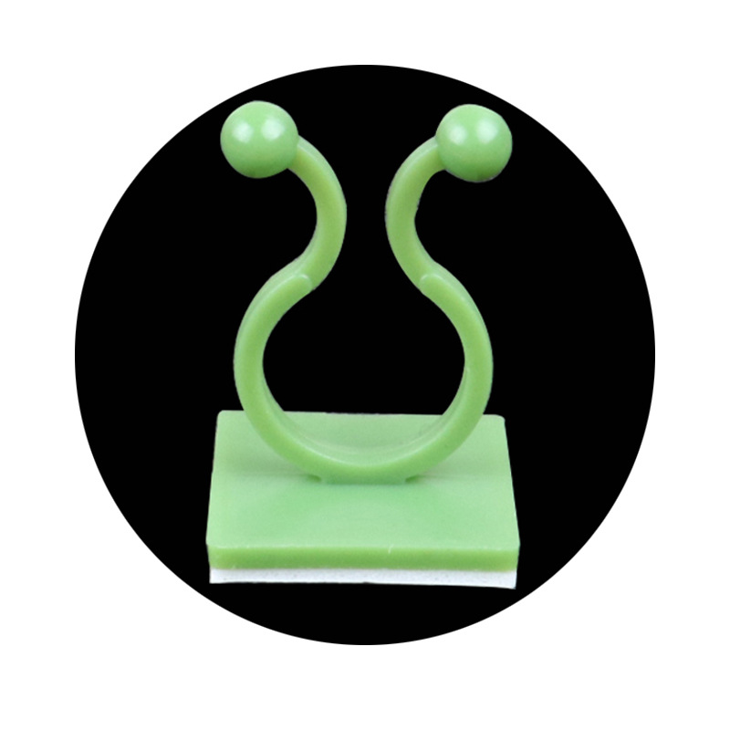 10-pakning små rankeclips for planter, selvklebende veggranke-klips M