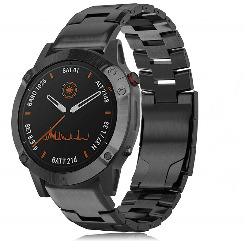 Garmin Quick Release Klokkebånd - 22mm Titan Svart