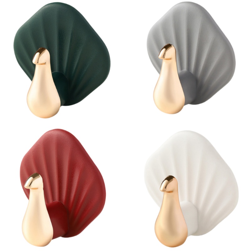 4-pack starka självhäftande krokar utan borrning - Skadefri upphängning MultiColor