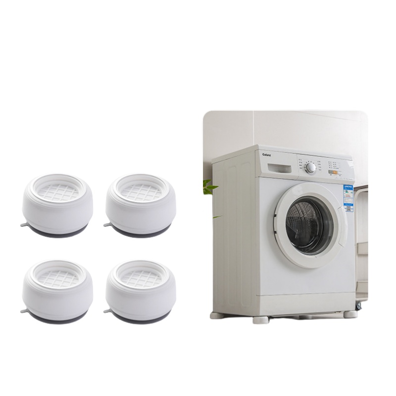 Vaskemaskinputer: Antivibrasjon og støyreduksjon - 4 pakning White