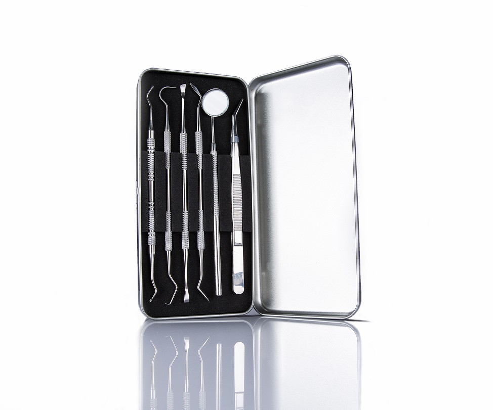 Profesjonelt tannhygienesett - 6 redskaper