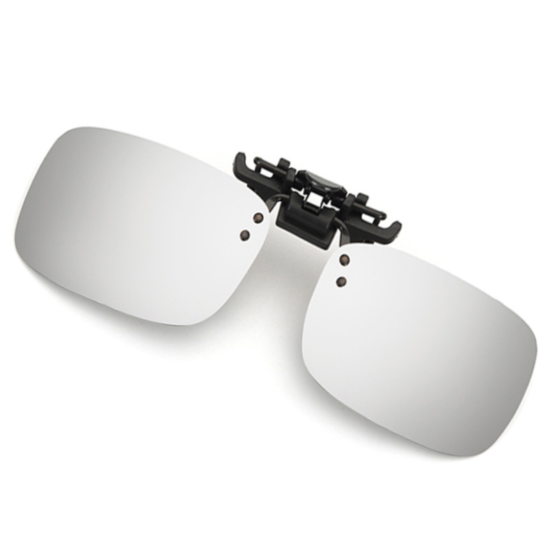 Polariserade Clip-on Solglasögon: Ultimat UV400-skydd Silver