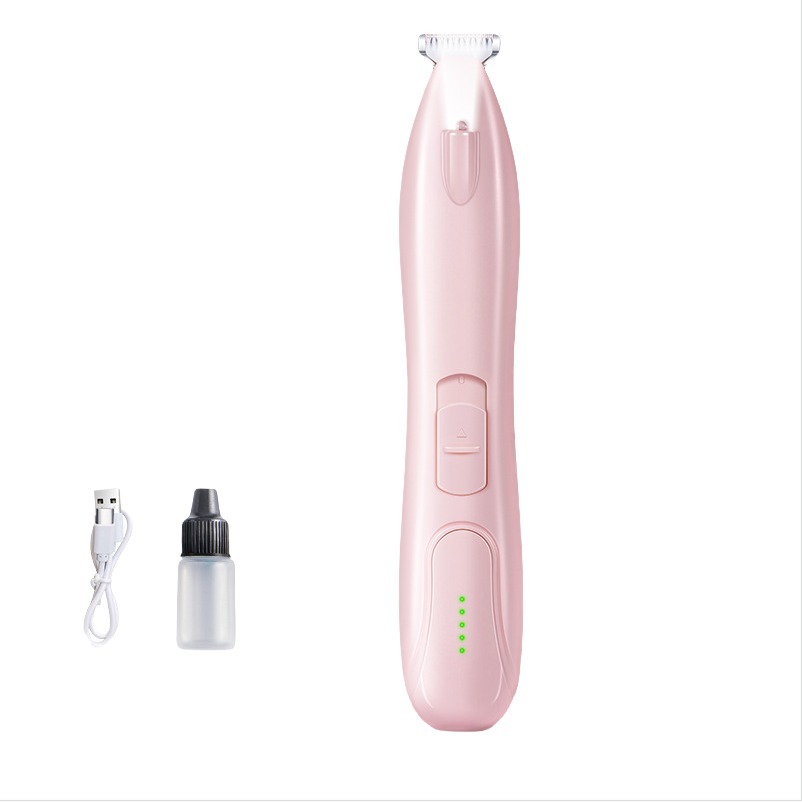 Opplyst elektrisk poteklipper for kjæledyr Pink