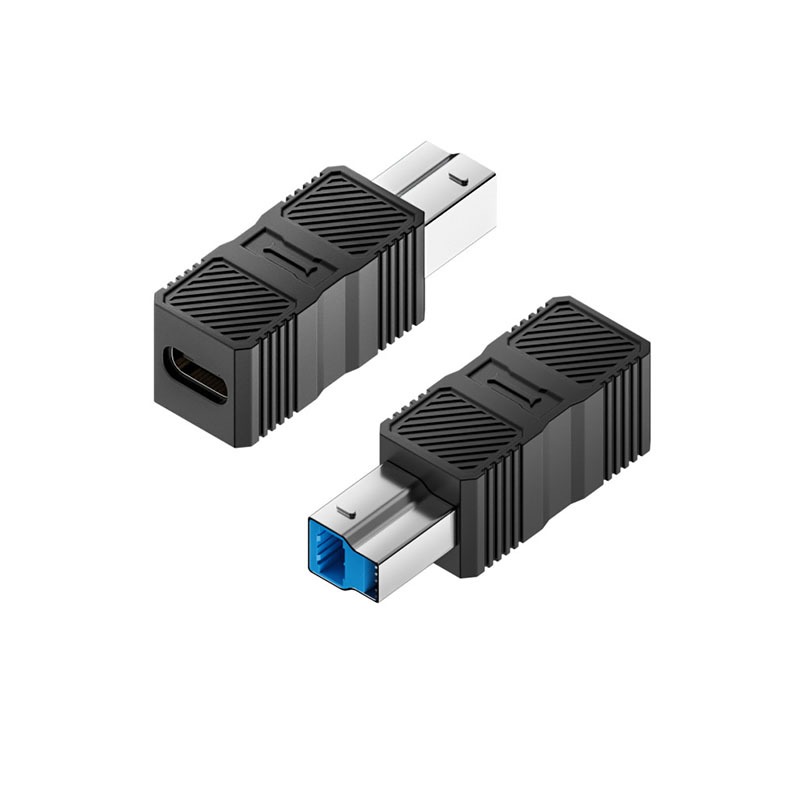 USB 3.0 B Hann til C Hunn Adapter (2-pakning) - Koble til Skrivere, Harddisker og Mer