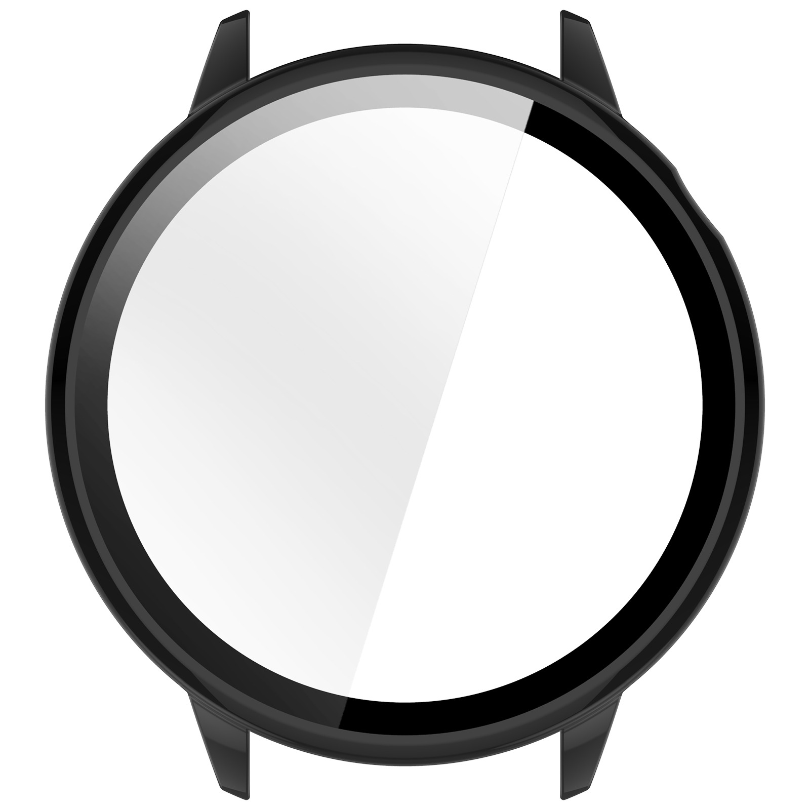 Skjermbeskytter med integrert deksel kompatibelt med Oneplus Watch 3 43mm - Full beskyttelse i svart