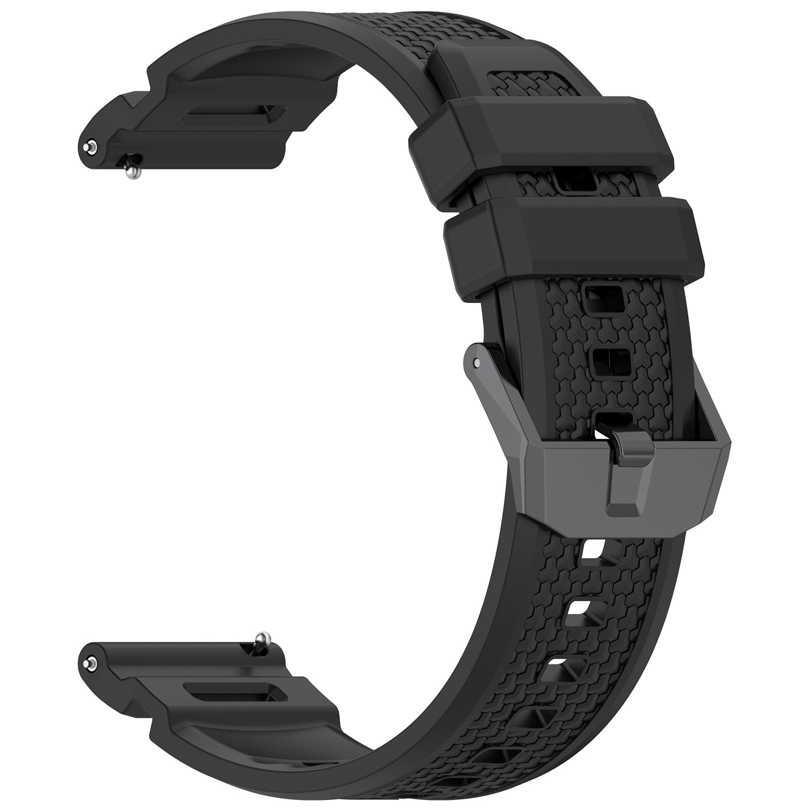 Silikonrem kompatibel med Garmin Venu X1 - Komfortabel, pustende og perfekt for sport Black