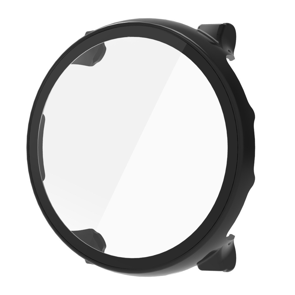 Beskyttende PC-deksel med skjermbeskytter i herdet glass kompatibelt med Polar Vantage V3 Black