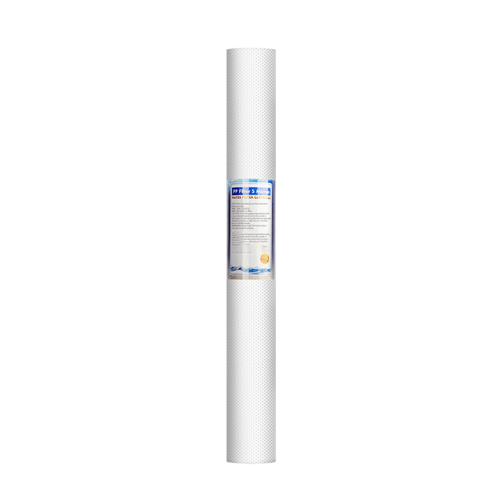 20 Tommers 5 Mikron PP Bomull Vannfilterpatron - Sedimentfjerning Kompatibel med Standardhus
