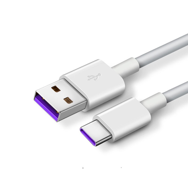 5A USB Type-C Hurtigladekabel, TPE-ledning Kompatibel med Huawei, Samsung, APPLE 2 m