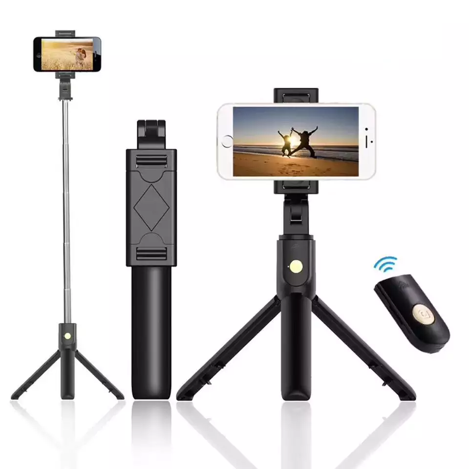 Selfiepinne / tripod med trådlös fjärrkontroll