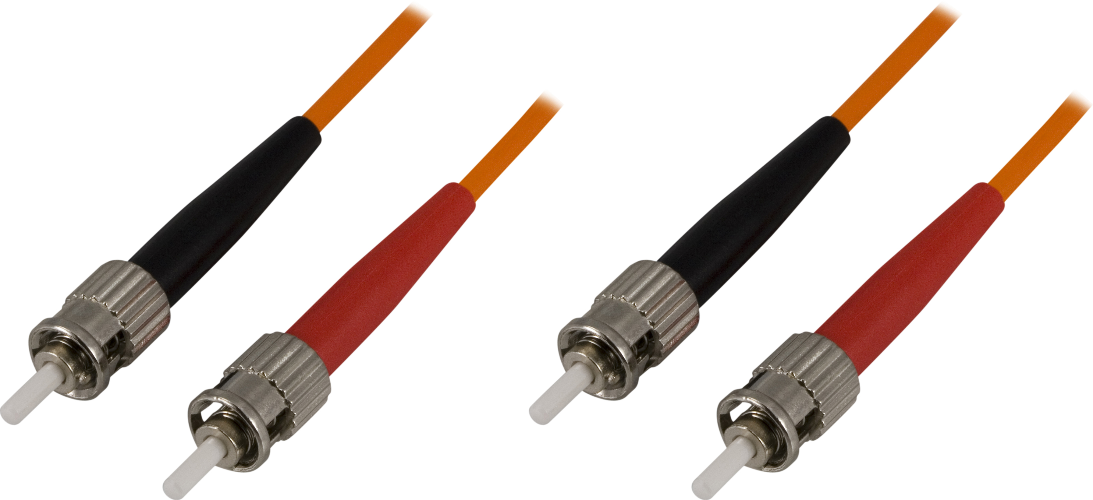 OM1 Fiber cable, ST - ST, duplex, UPC, 62,5/125, 2m, orange