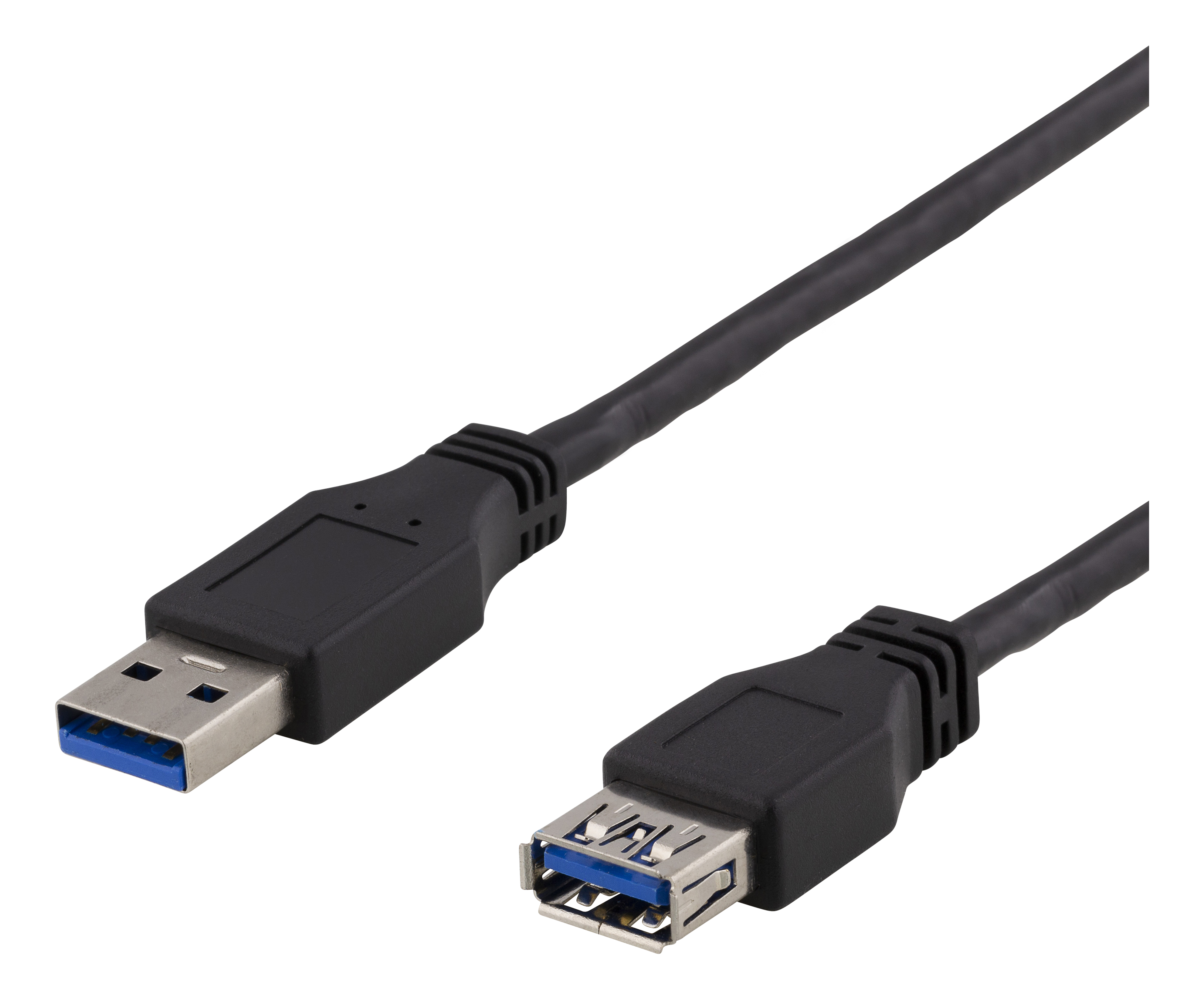 USB 3.2 Gen1 Extension cable 2m USBA male>USBA female black