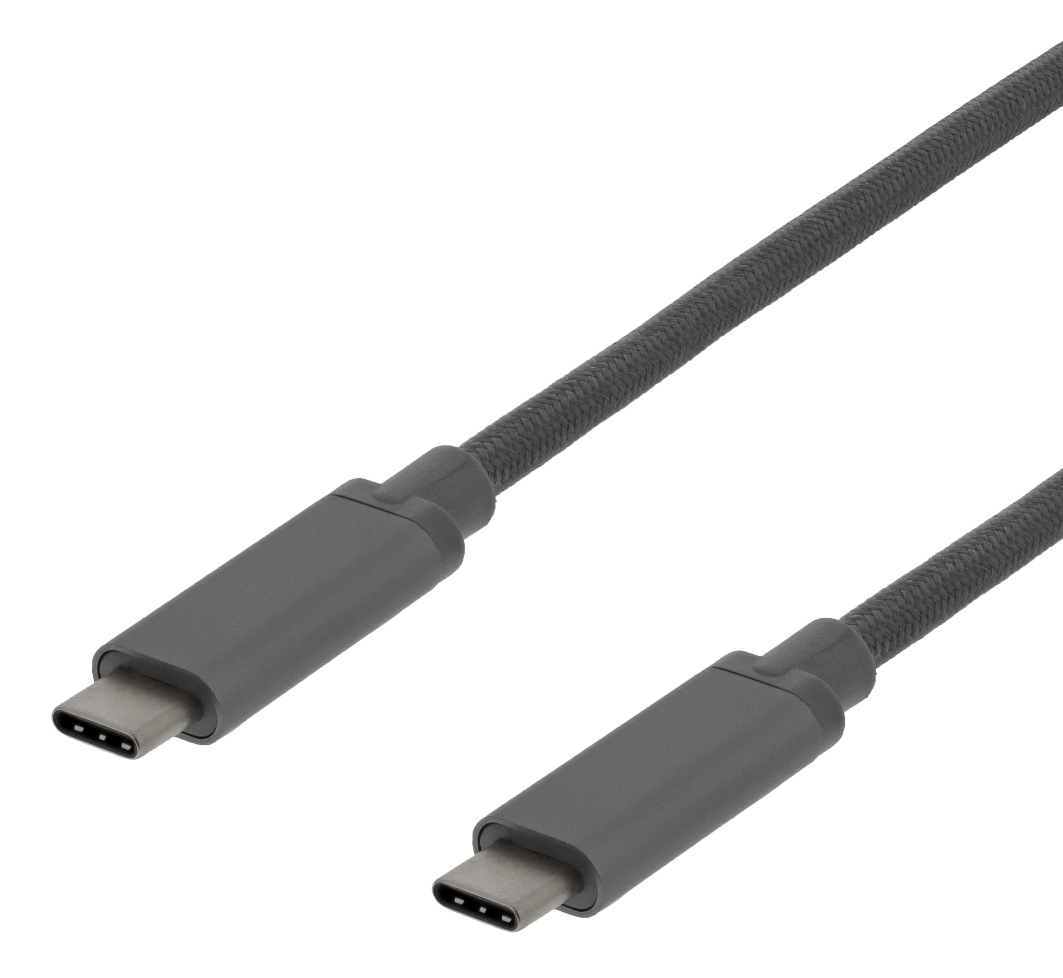 USB-C to USB-C cable, 1m, 60W USB PD, 10 Gbps, grey