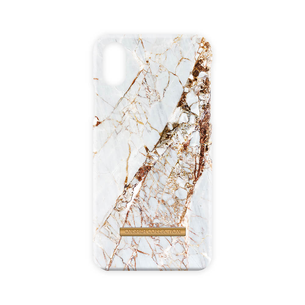Mobilskal Soft White Rhino Marble - iPhone X / XS
