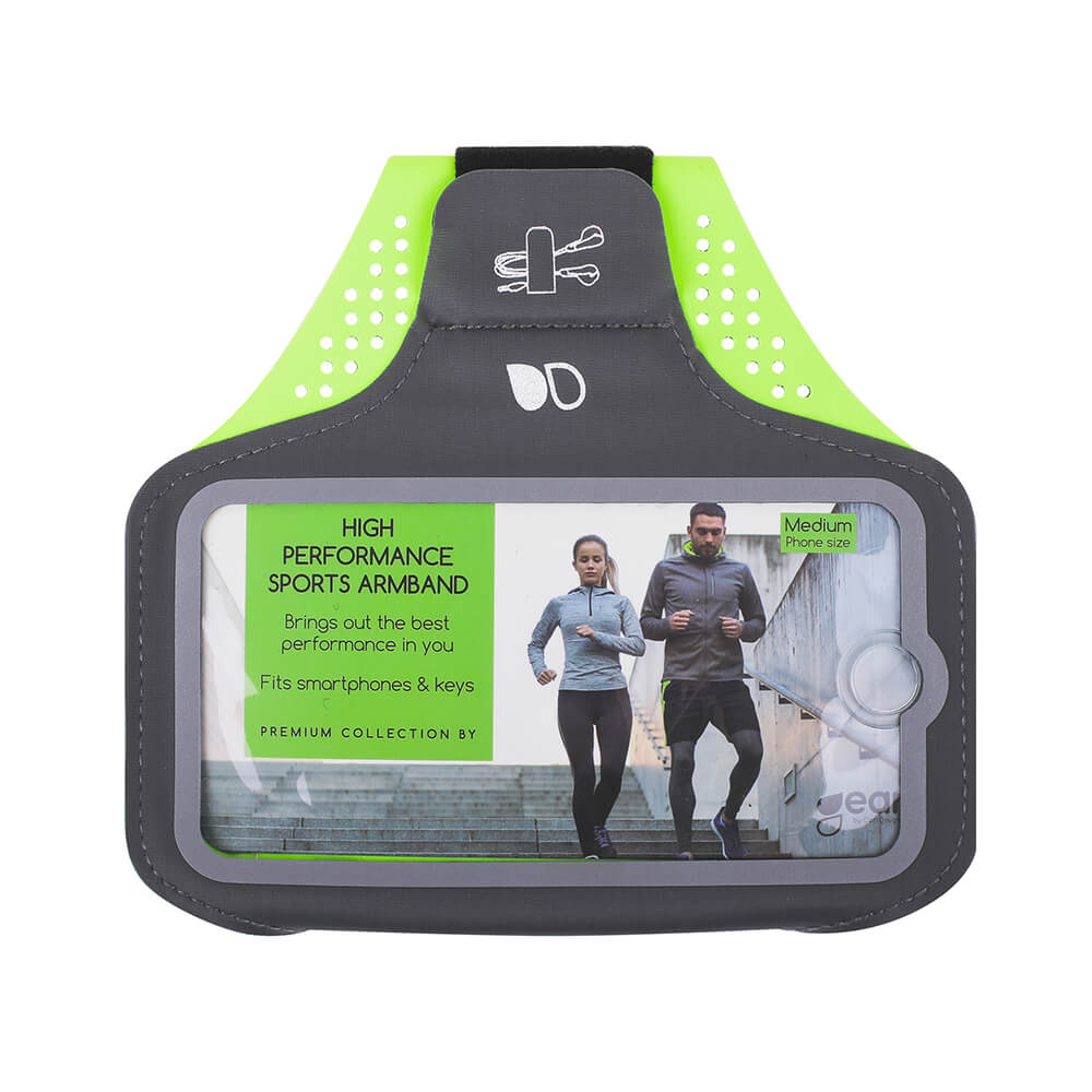 Sportarmband Premium Universal Medium 5,5" Grå