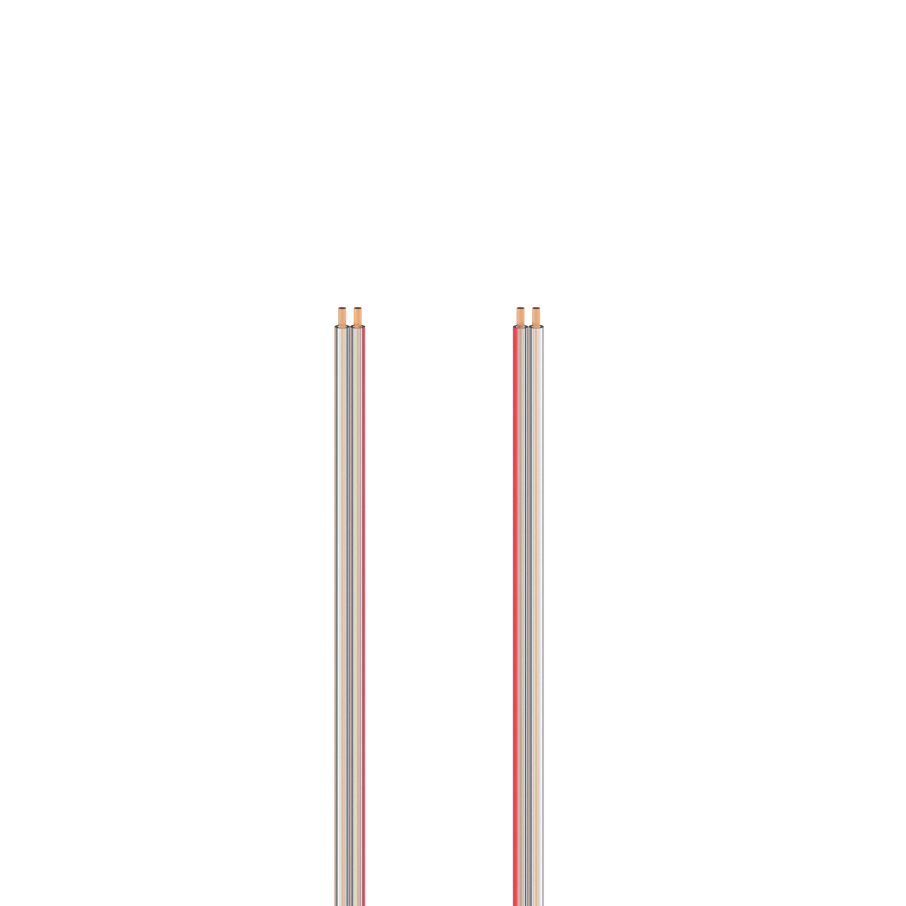 Högtalarkabel 2x1.5mm2 Transparent 5m