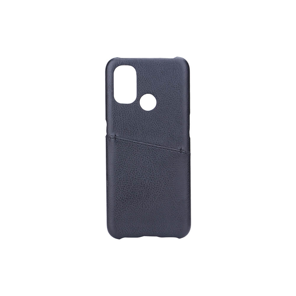 Mobilskal Läder Svart - Oneplus Nord N100