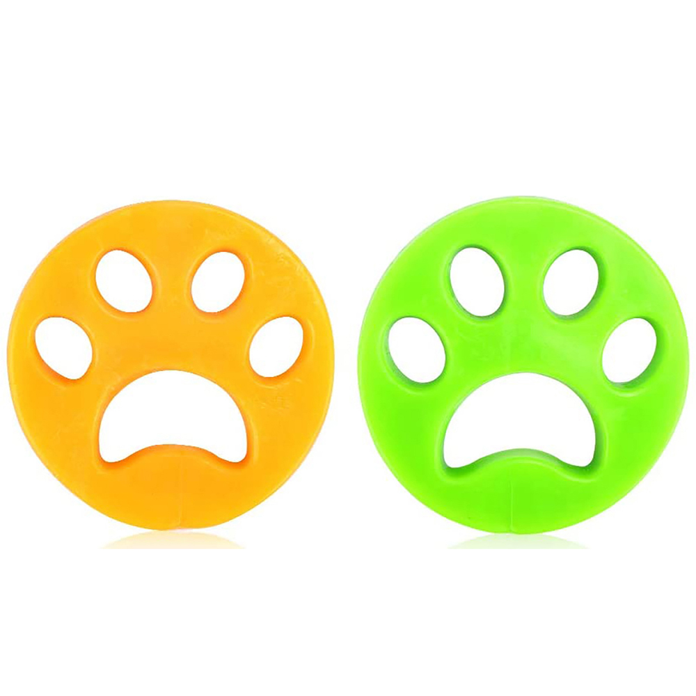 Pälsborttagare för kläder - tar bort hund/katthår Grön/Gul 2-pack