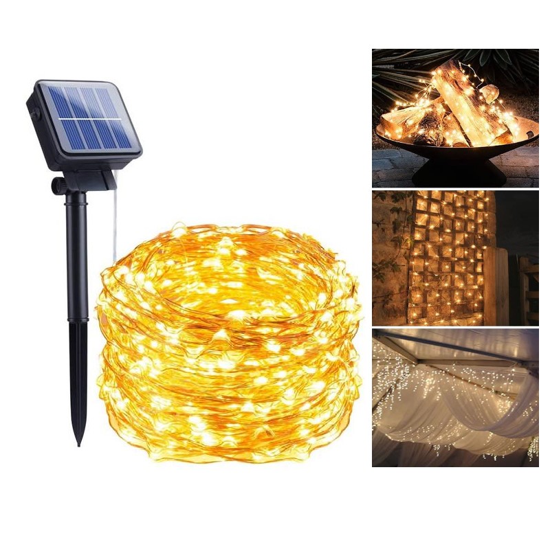 LED Ljusslinga med Solcell - 10 meter 1-pack