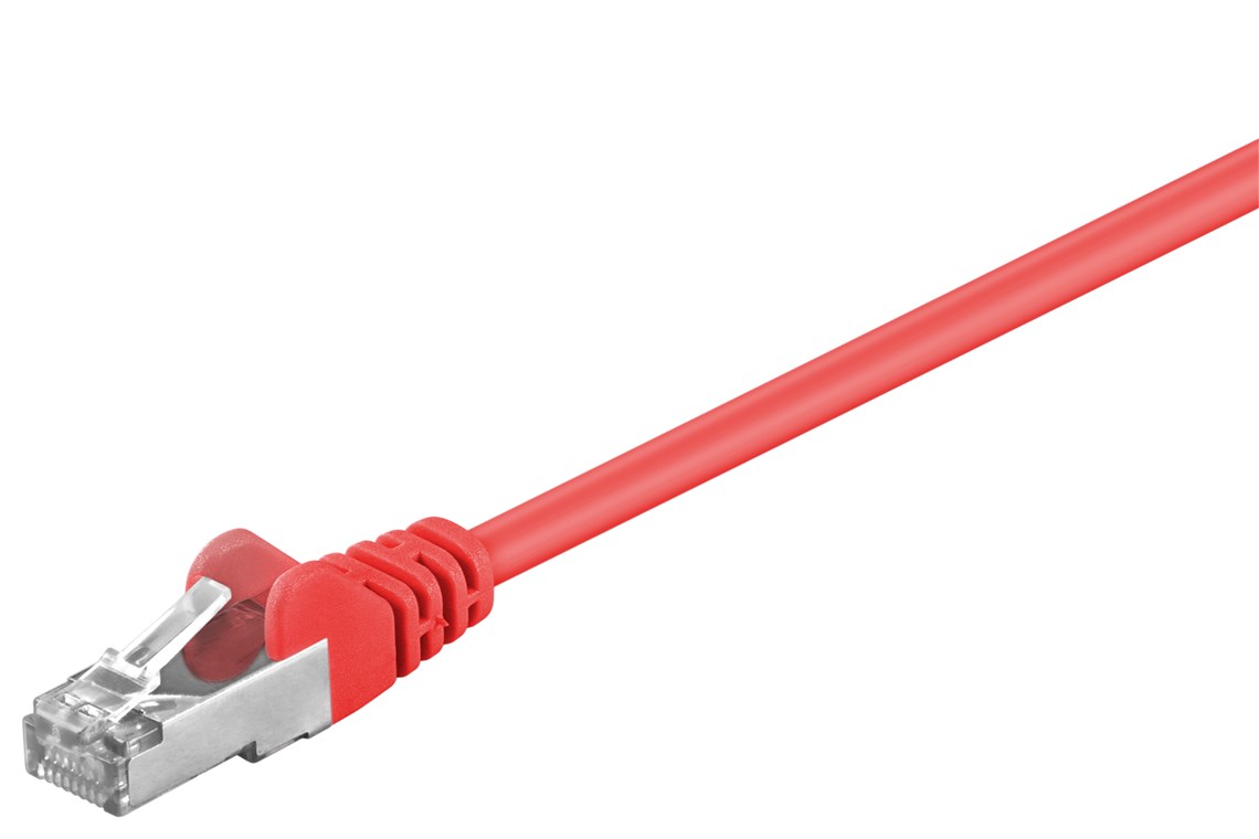 Patchkabel CAT 5e, F/UTP, röd, 10 m