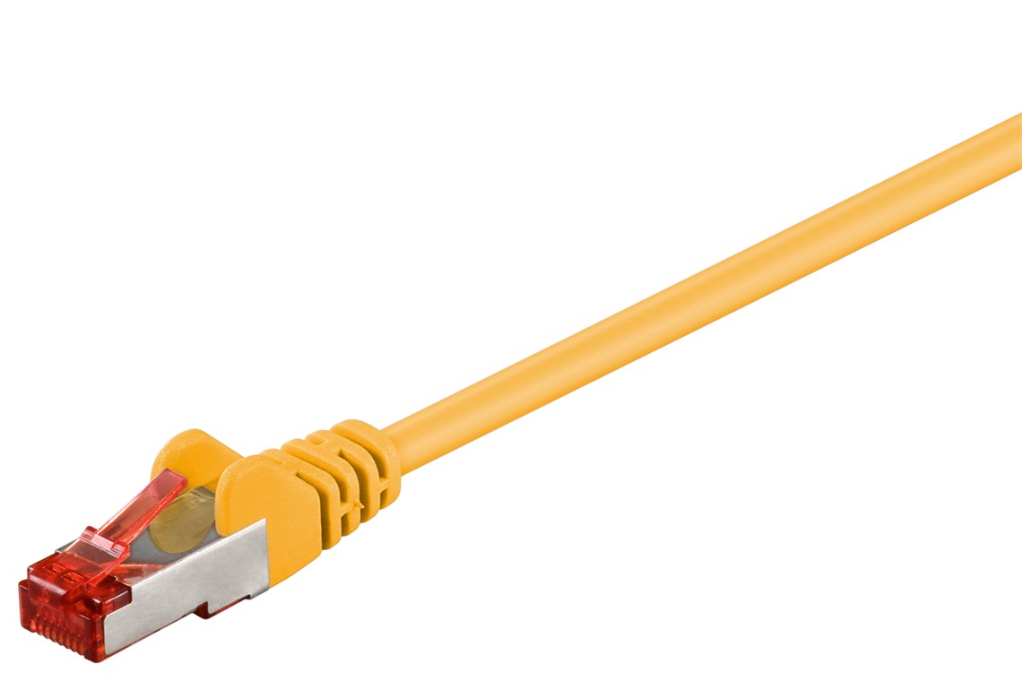 Patchkabel CAT 6, S/FTP (PiMF), gul, 0,25 m