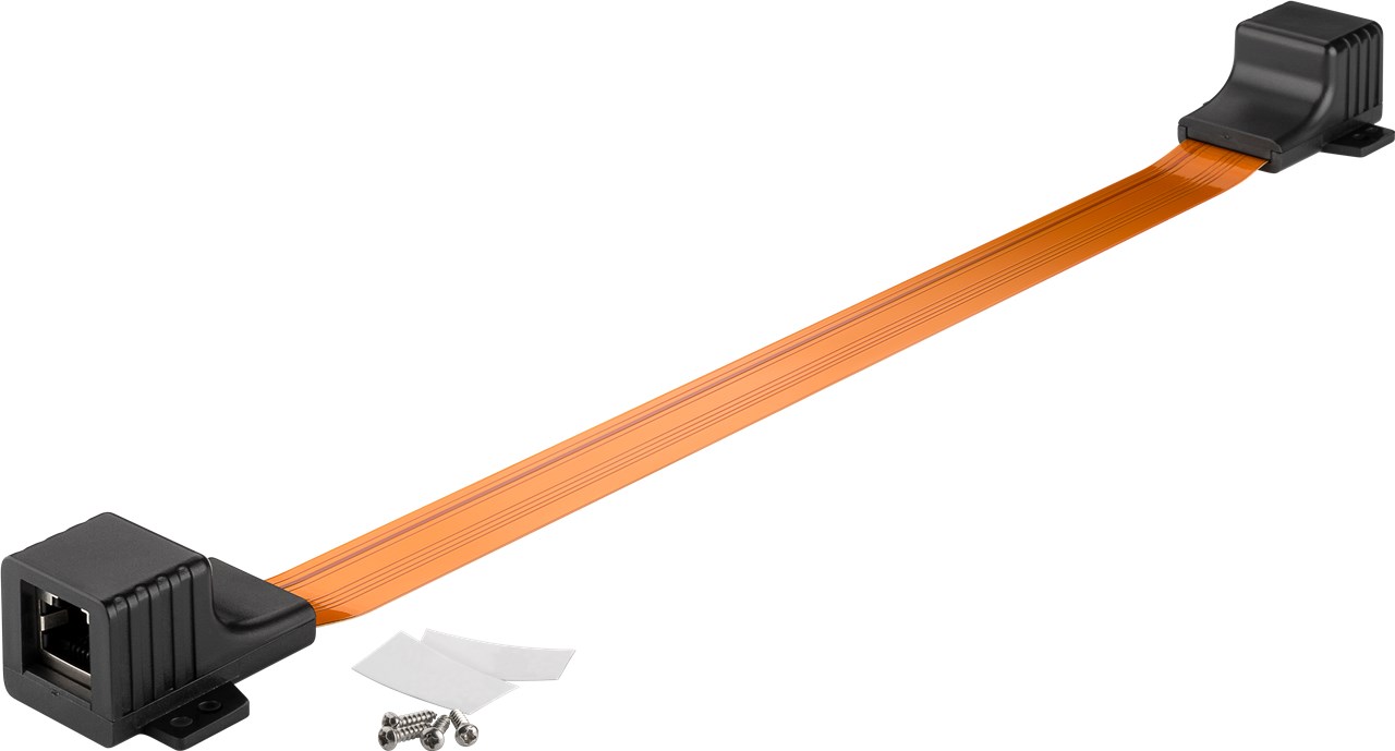 RJ45 LAN fönstergenomföring ultra-slim 0,5 m