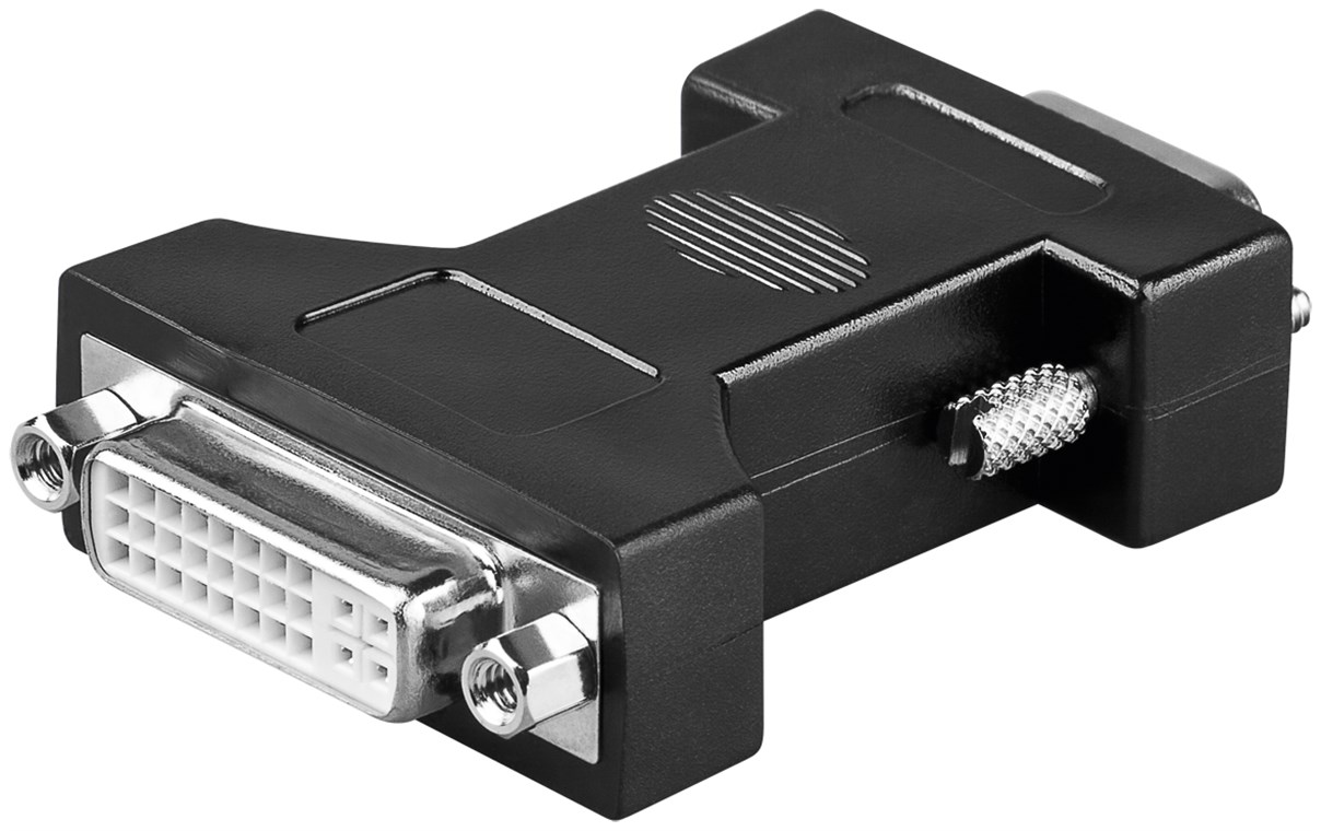 Analog DVI/VGA-adapter, förnicklad