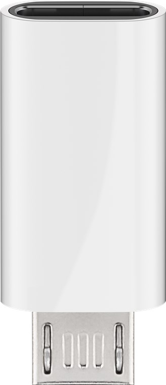 Micro-USB/USB-C™ USB OTG Hi-Speed adapter for tilkobling av ladekabler