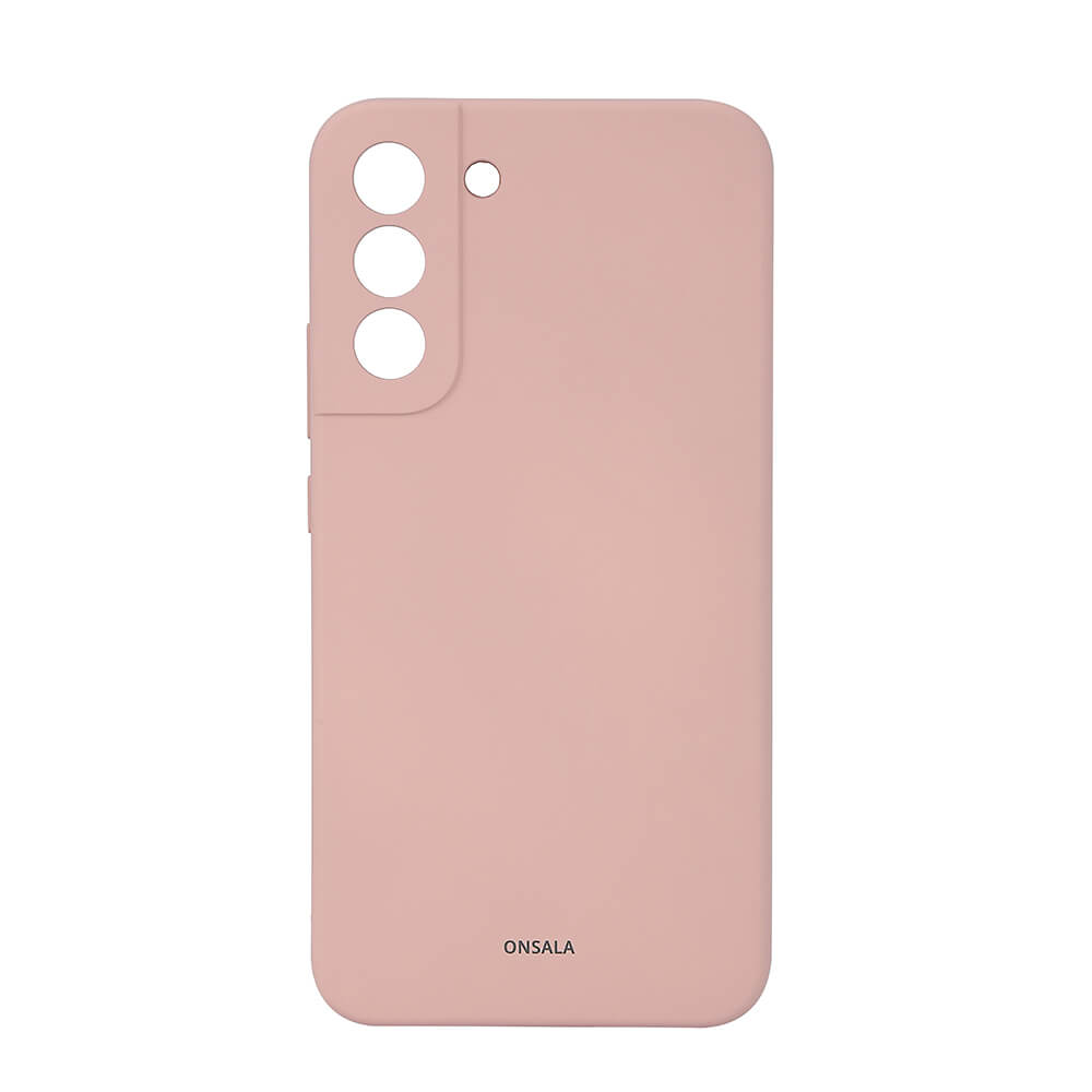 Mobilskal Silikon Sand Pink - Samsung S22